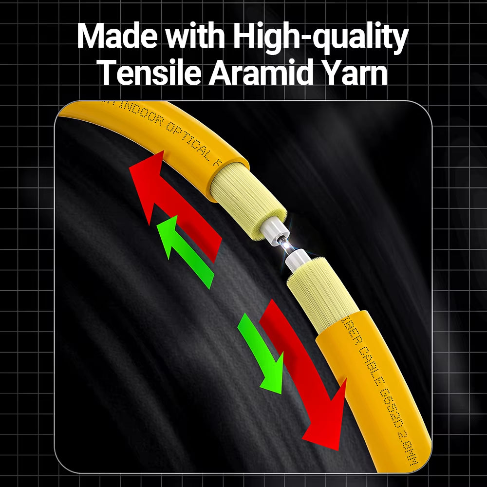 SC to SC UPC Fiber Optical Patch Cable Singlemode Simplex SMF 9/125Μm Single Mode Bend Insensitive 2.0Mm Fiber Optic Cord